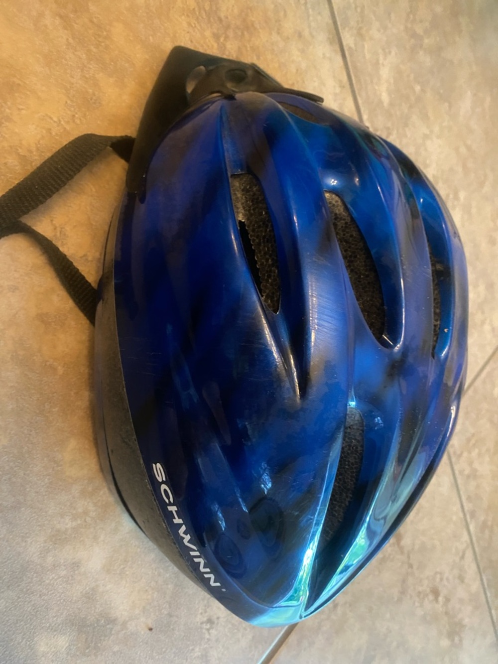 Schwinn Metallic Blue and Black Adult Bike Helmet